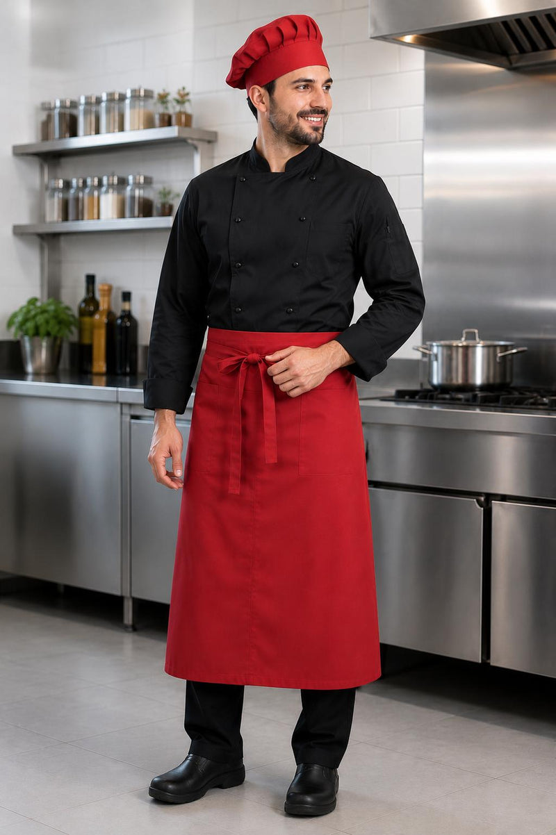 Kırmızı Bel Önlüğü (Servis / Aşçı)