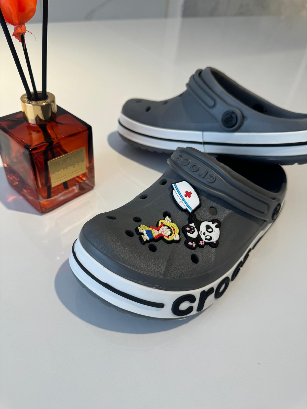 Antrasit Crocs Bayaband Terlik